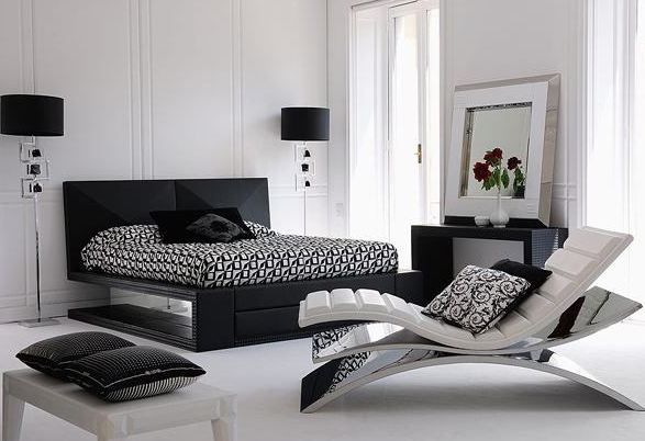 Black and White Bedroom