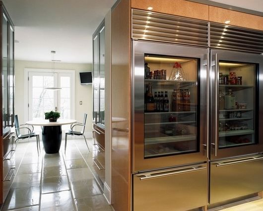 Kitchen Design Refrigerator in Corner