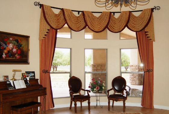 🏠 Swag Curtains For Living Room Good Home Smart