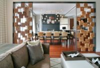 Wooden Partition Designs Between Living Dining