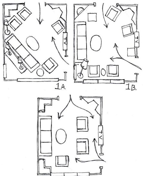 how to arrange living room furniture in a rectangular room