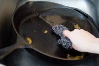 How to Clean a Cast Iron Skillet with Burnt On