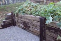 Railroad Tie Retaining Wall