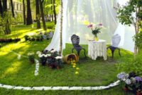 how to decorate the garden for a wedding