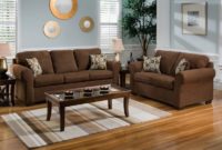 decorating ideas for a living room with a chocolate brown sofa